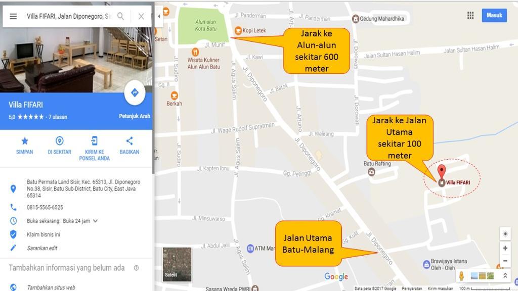 Villa Fifari - 5 Kamar Tidur, 3 Kamar Mandi Batu  Exterior foto